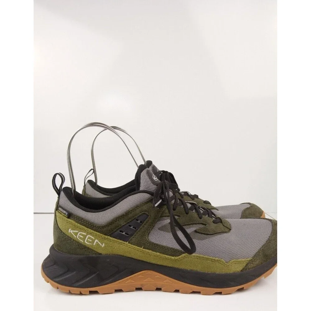 KEEN Hightrail Waterproof Hiking Shoes Grey Green Men's Size 12